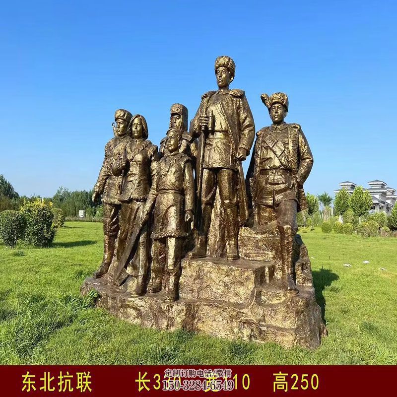 抽象解放军雕塑生产