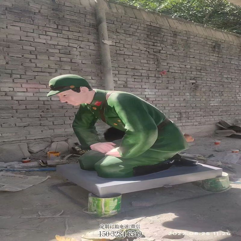 园林军人军人雕塑成品