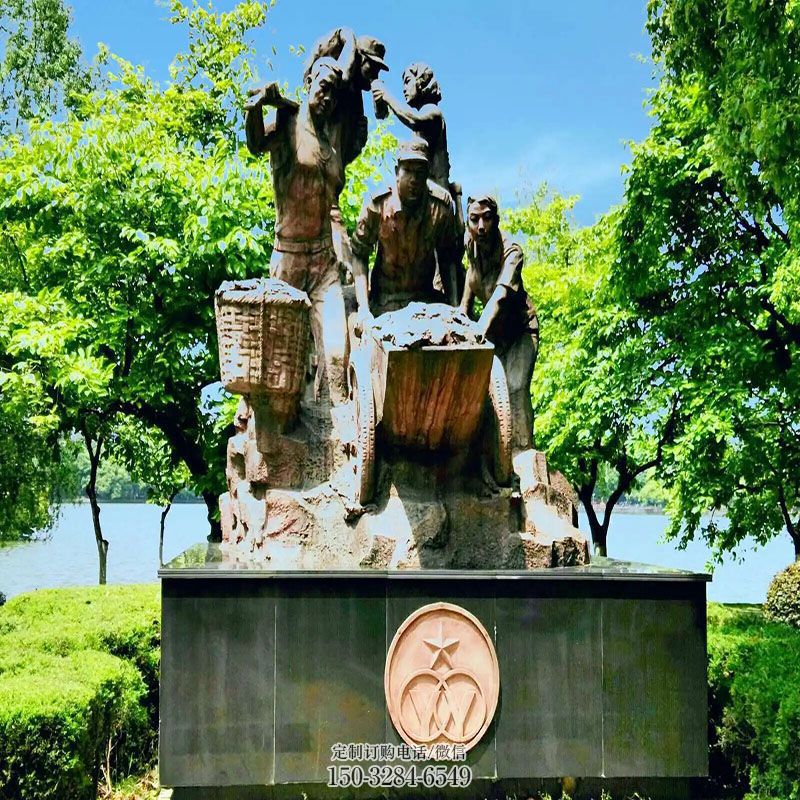 小区景观军民一家亲雕塑供应商